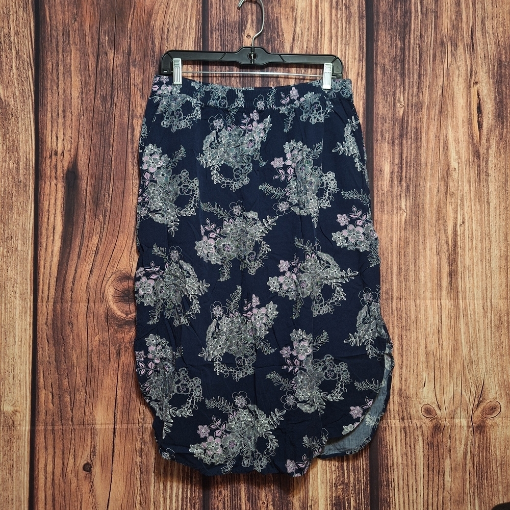 Carve Designs Midi Length Floral Colorful Skirt Size Medium!